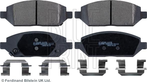 Blue Print ADW194216 - Brake Pad Set, disc brake autospares.lv