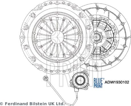 Blue Print ADW1930102 - Clutch Kit autospares.lv
