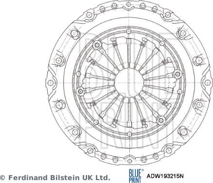 Blue Print ADW193215N - Clutch Pressure Plate autospares.lv