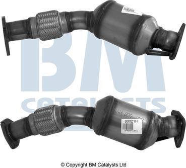 BM Catalysts BM80021H - Catalytic Converter autospares.lv