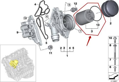 BMW 11 42 7 953 129 - Service, engine oil / inspection: 1 Kit pcs. autospares.lv