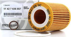 BMW 11 42 7 635 557 - Oil Filter autospares.lv