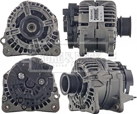 Borg & Beck BBA3062 - Alternator autospares.lv