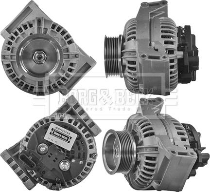 Borg & Beck BBA32765 - Alternator autospares.lv