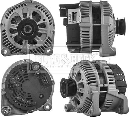 Borg & Beck BBA2491 - Alternator autospares.lv