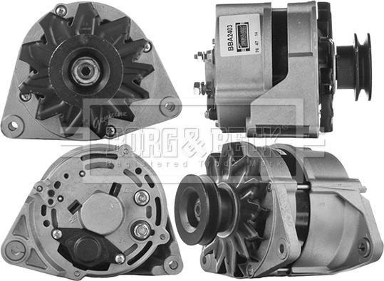 Borg & Beck BBA2403 - Alternator autospares.lv