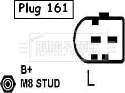 Borg & Beck BBA2487 - Alternator autospares.lv