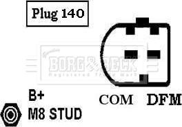 Borg & Beck BBA3002 - Alternator autospares.lv