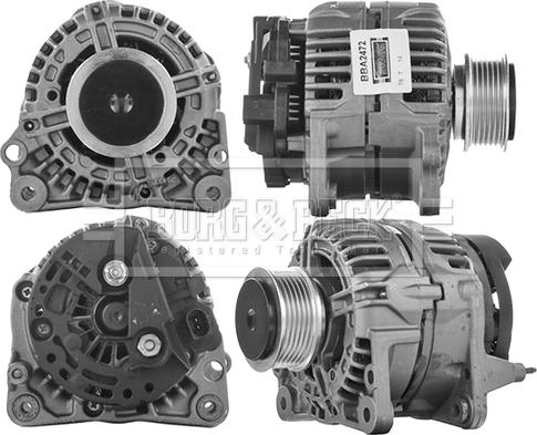 Borg & Beck BBA2472 - Alternator autospares.lv