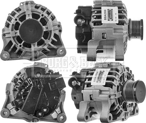 Borg & Beck BBA2508 - Alternator autospares.lv