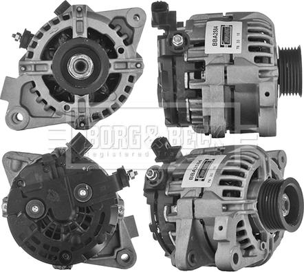 Borg & Beck BBA2584 - Alternator autospares.lv