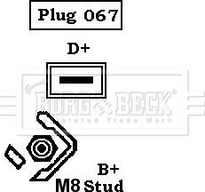 Borg & Beck BBA2061 - Alternator autospares.lv