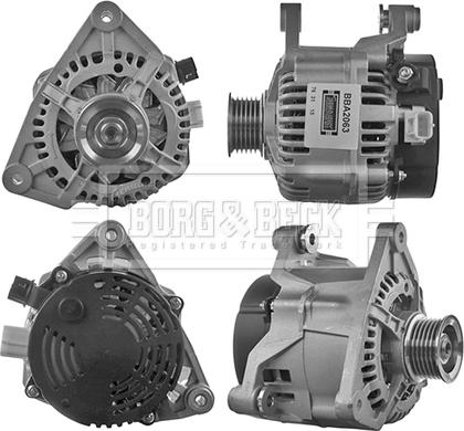 Borg & Beck BBA2063 - Alternator autospares.lv