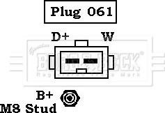 Borg & Beck BBA2719 - Alternator autospares.lv