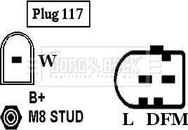 Borg & Beck BBA2195 - Alternator autospares.lv