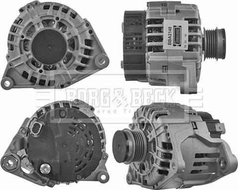 Borg & Beck BBA2148 - Alternator autospares.lv