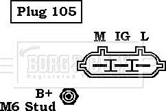 Borg & Beck BBA3055 - Alternator autospares.lv