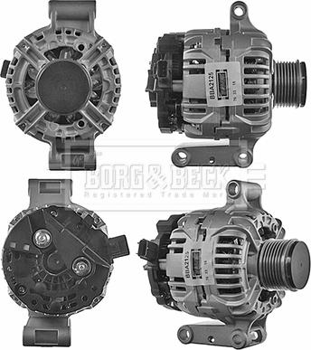 Borg & Beck BBA2125 - Alternator autospares.lv