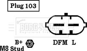 Borg & Beck BBA2549 - Alternator autospares.lv