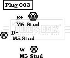 Borg & Beck BBA2815 - Alternator autospares.lv