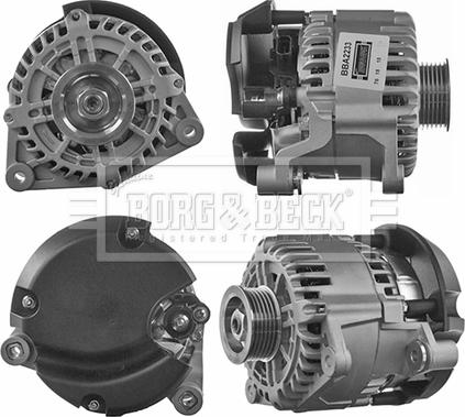 Borg & Beck BBA2233 - Alternator autospares.lv