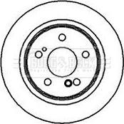 Borg & Beck BBD4998 - Brake Disc autospares.lv