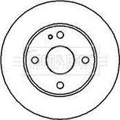 Borg & Beck BBD4944 - Brake Disc autospares.lv