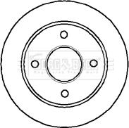 Borg & Beck BBD4954 - Brake Disc autospares.lv