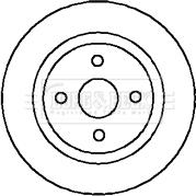 Borg & Beck BBD4955 - Brake Disc autospares.lv