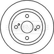 Borg & Beck BBD4956 - Brake Disc autospares.lv