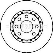 Borg & Beck BBD4904 - Brake Disc autospares.lv