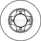 Borg & Beck BBD4901 - Brake Disc autospares.lv