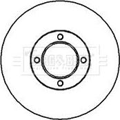 Borg & Beck BBD4939 - Brake Disc autospares.lv