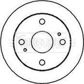 Borg & Beck BBD4938 - Brake Disc autospares.lv