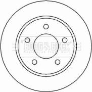 Borg & Beck BBD4448 - Brake Disc autospares.lv