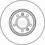 Borg & Beck BBD4443 - Brake Disc autospares.lv