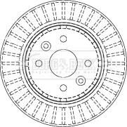 Borg & Beck BBD4442 - Brake Disc autospares.lv