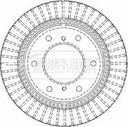 Borg & Beck BBD4480 - Brake Disc autospares.lv