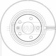 Borg & Beck BBD4509 - Brake Disc autospares.lv