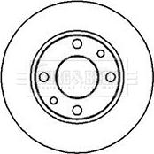 Borg & Beck BBD4585 - Brake Disc autospares.lv