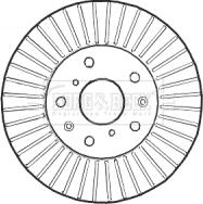 Borg & Beck BBD4586 - Brake Disc autospares.lv