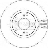 Borg & Beck BBD4538 - Brake Disc autospares.lv