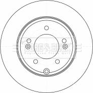 Borg & Beck BBD4525 - Brake Disc autospares.lv