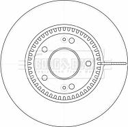 Borg & Beck BBD4523 - Brake Disc autospares.lv