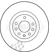 Borg & Beck BBD4576 - Brake Disc autospares.lv