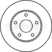 Borg & Beck BBD4646 - Brake Disc autospares.lv