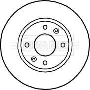 Borg & Beck BBD4654 - Brake Disc autospares.lv