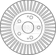 Borg & Beck BBD4605 - Brake Disc autospares.lv