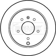 Borg & Beck BBD4611 - Brake Disc autospares.lv