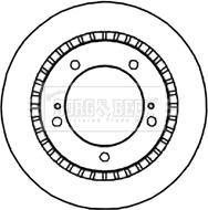 Borg & Beck BBD4688 - Brake Disc autospares.lv